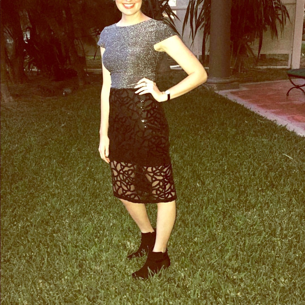 Lace skirt from Express
